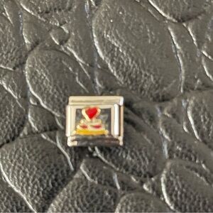 NWOT Zoppini wedding cake enameled link for bracelet